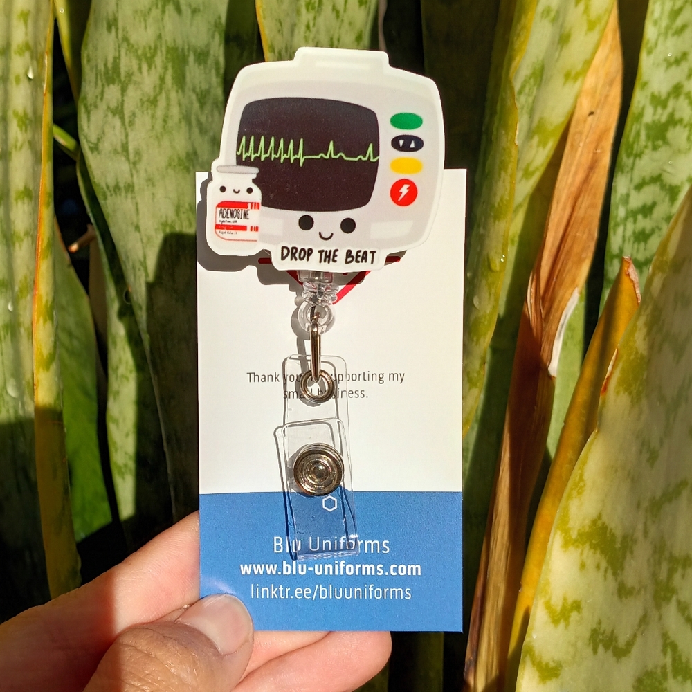 Drop the beat badge reel holder